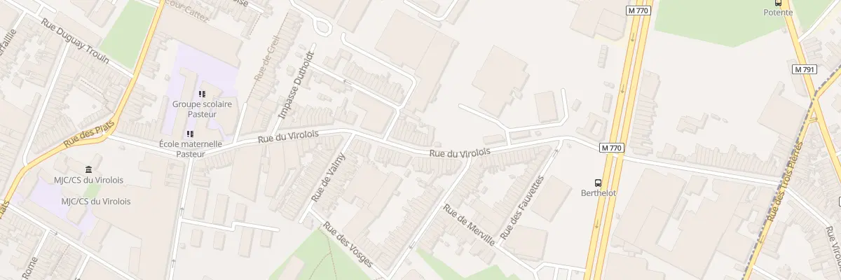 Plan du 133 Rue du Virolois à Tourcoing