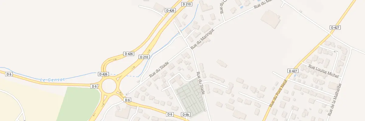 Plan du 9 Rue du Stade à Saint-Beauzire