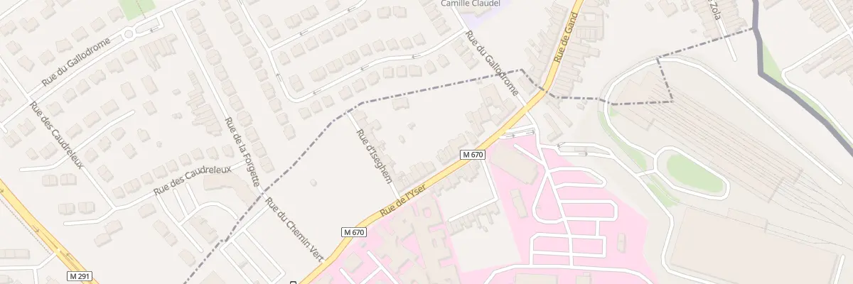 Plan du 409 Rue de l’Yser à Tourcoing