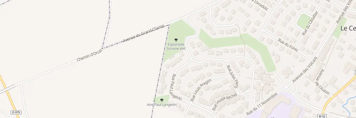 Plan du 4 Rue Paul Langevin au Cendre