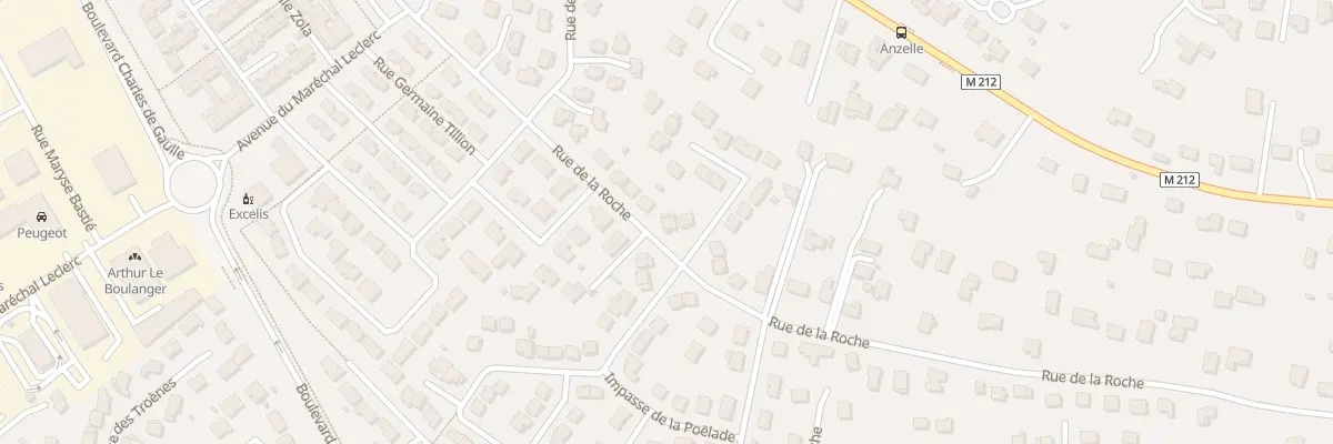 Plan du 74 Rue de la Roche à Cournon-d’Auvergne