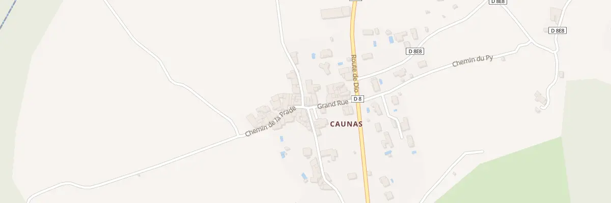 Plan du 6086 Caunas à Lunas-les-Châteaux