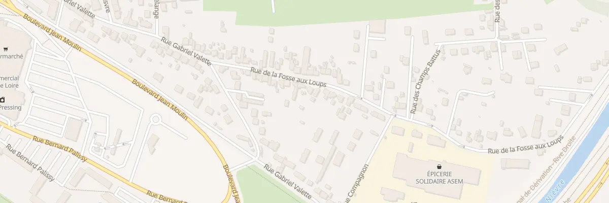 Plan du 20 Rue de la Fosse aux Loups à Nevers