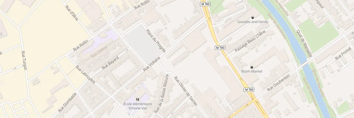 Plan du 124 Rue Voltaire à Roubaix