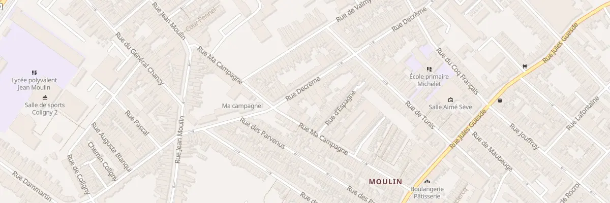 Plan du 44 Rue Decrême à Roubaix