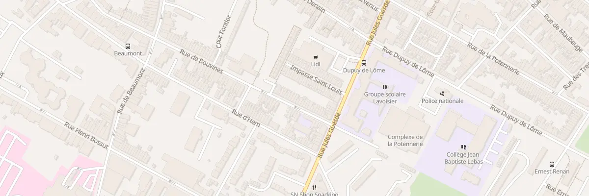 Plan du 131 Rue de Bouvines à Roubaix