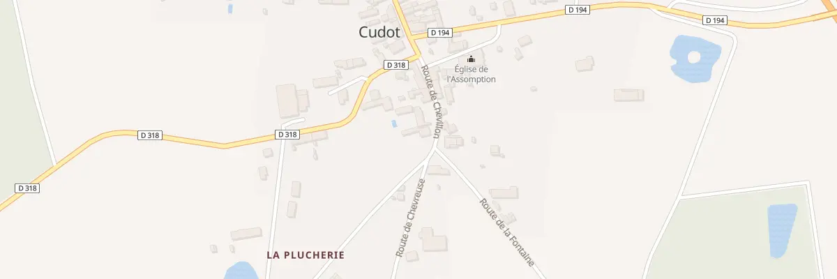 Plan du 14 Rte de Chevillon à Cudot