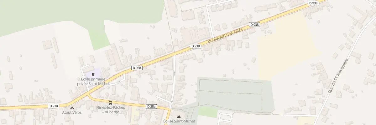 Plan du 178 Bd des Allies à Flines-lez-Raches