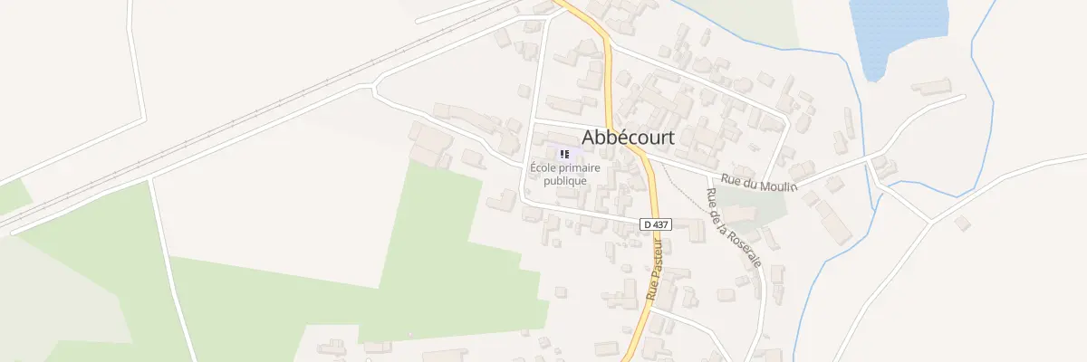Plan du 1 Rue du Tertre à Abbécourt