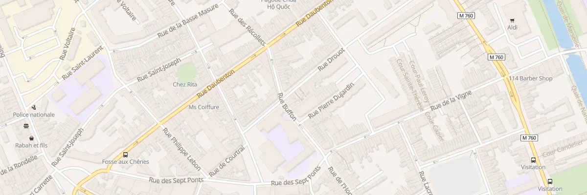 Plan du 30 Rue Drouot à Roubaix