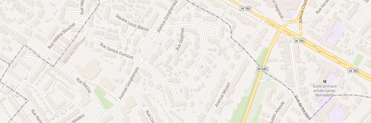 Plan du 23 Rue Vedrines à Hem