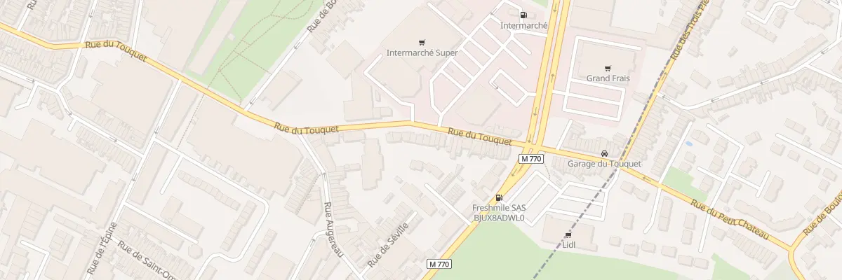 Plan du 186 Rue du Touquet à Tourcoing
