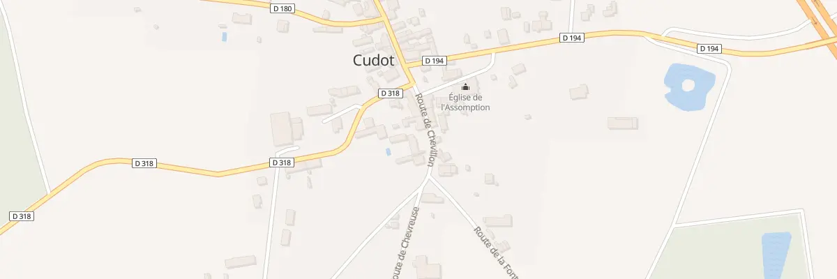 Plan du 8 Rte de Chevillon à Cudot