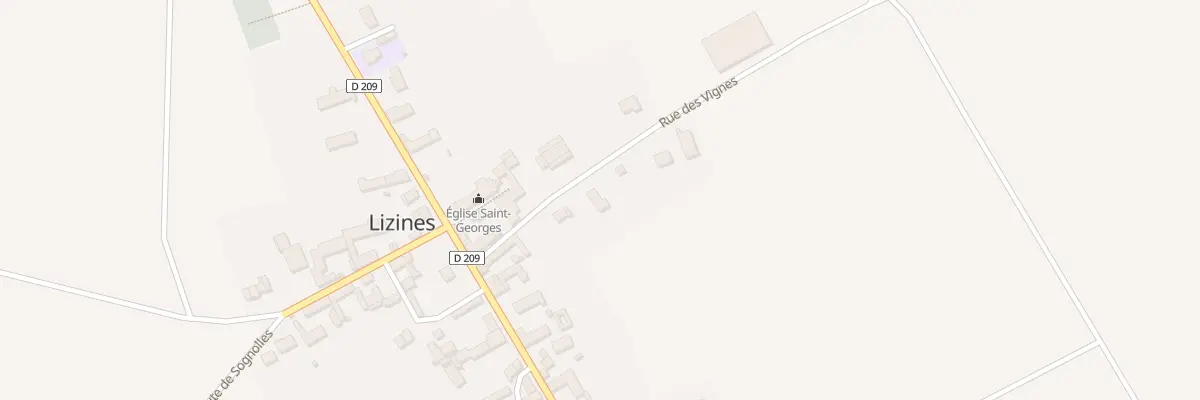 Plan du 3 Rue des Vignes à Lizines