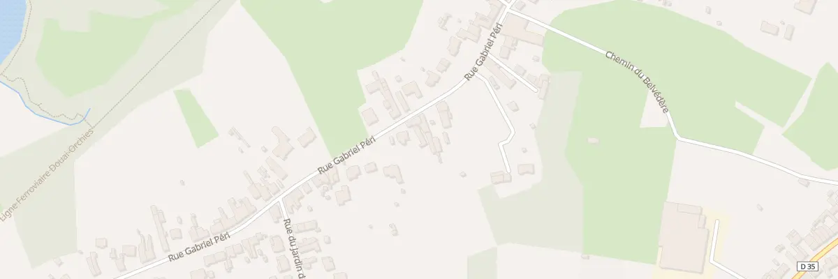 Plan du 55 Rue Gabriel Peri à Flines-lez-Raches