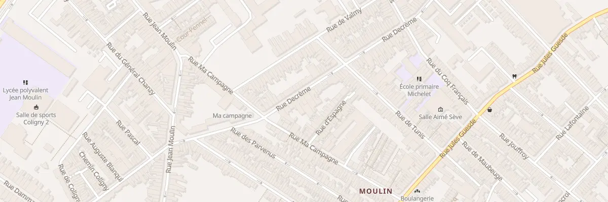Plan du 48 Rue Decrême à Roubaix