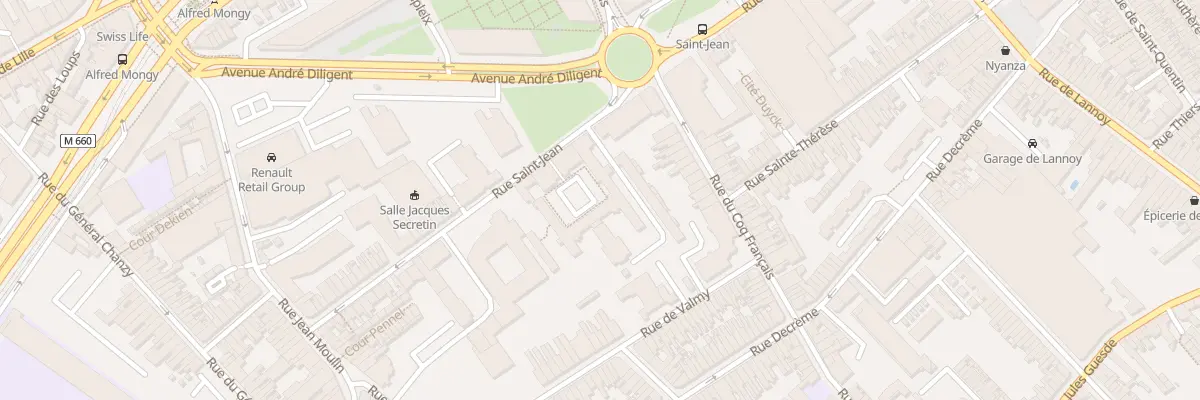 Plan du 44 Rue Saint-Jean à Roubaix