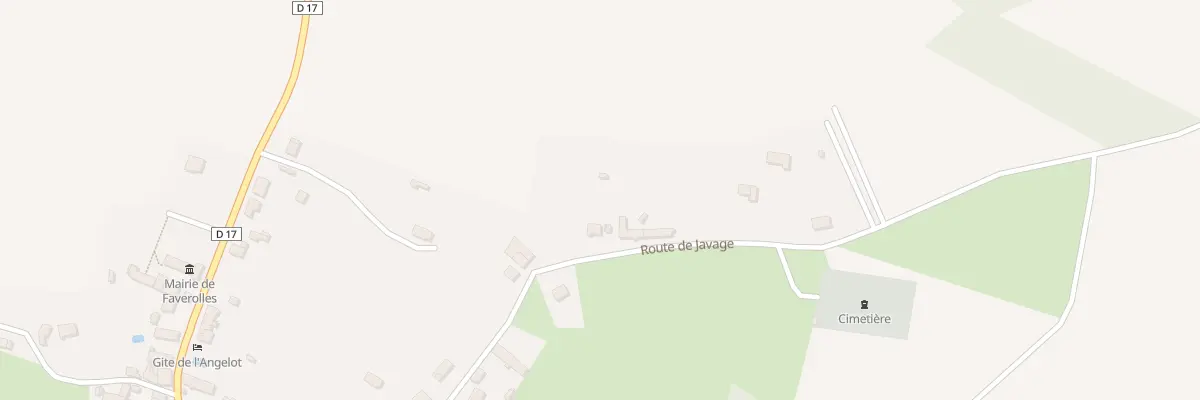 Plan du 5 Rte de Javage à Faverolles