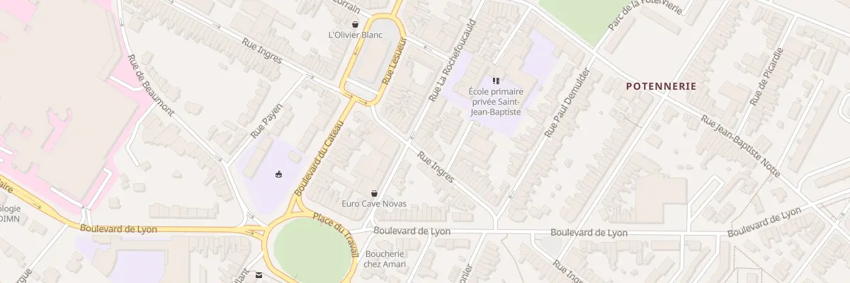 Plan du 61 Rue Ingres à Roubaix