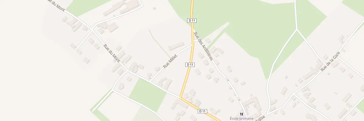 Plan du 1 Rue Mélet à Chézy-en-Orxois