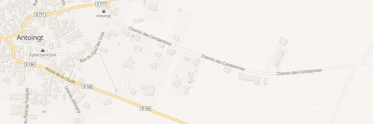 Plan du 9006 Chem des Condamines A la Croix à Antoingt