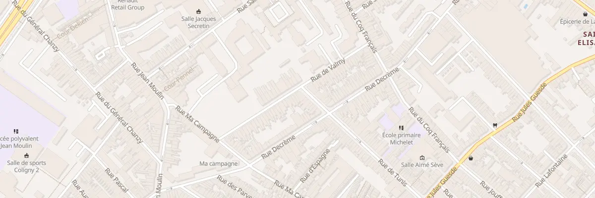 Plan du 43 Rue de Valmy à Roubaix