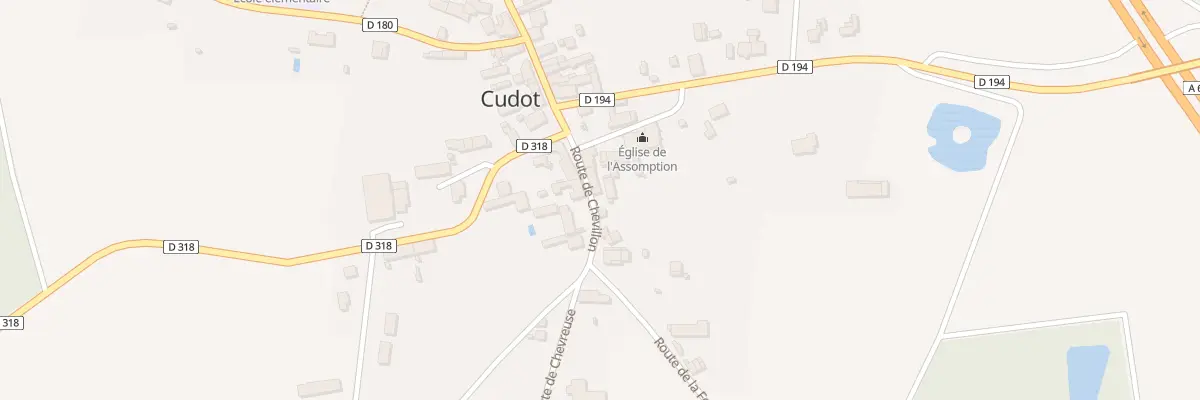 Plan du 62 Le Village à Cudot
