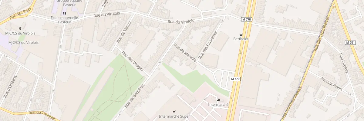 Plan du 14 Rue de Merville à Tourcoing