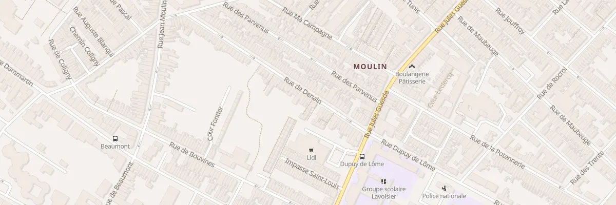 Plan du 112 Rue de Denain à Roubaix