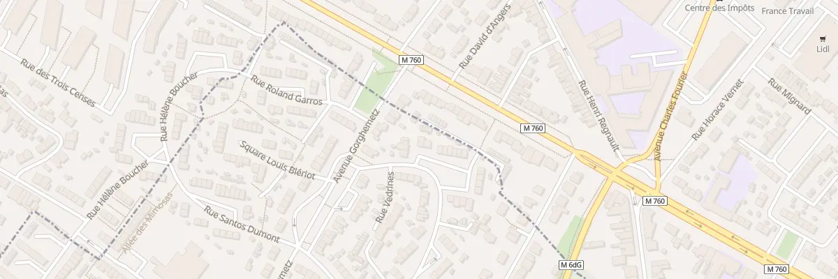 Plan du 96 Rue Vedrines à Hem