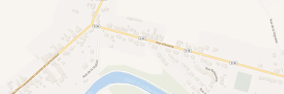 Plan du 14 Rue d’Avesne à Saint-Simon