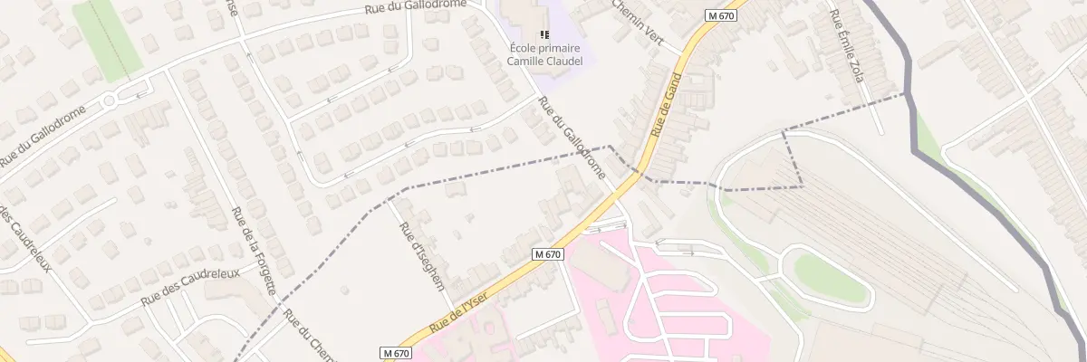 Plan du 427 Rue de l’Yser à Tourcoing