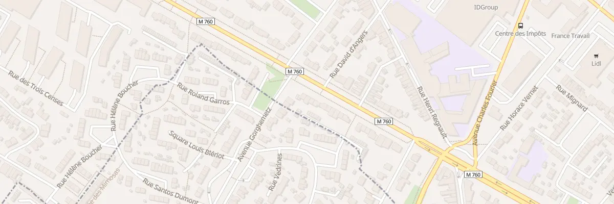 Plan du 204 Av Gustave Delory à Roubaix
