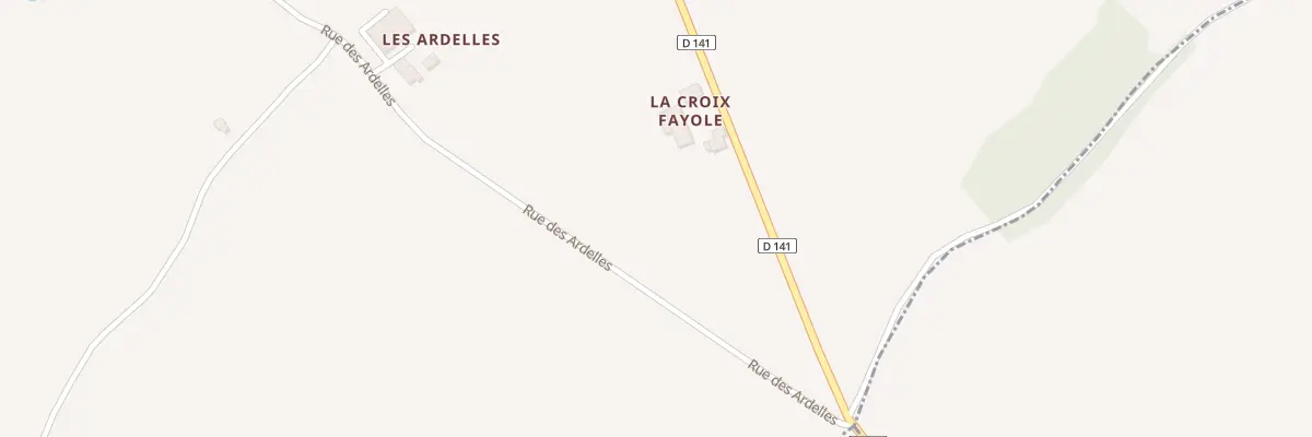 Plan du 24 Rte de Cesset à Laféline