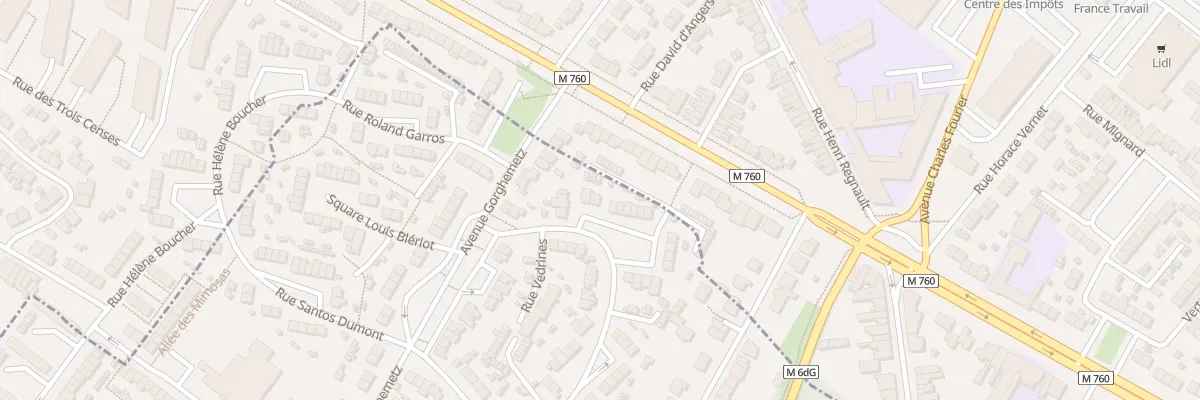 Plan du 94 Rue Vedrines à Hem