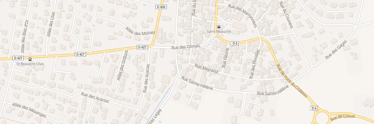 Plan du 4 Rue Mayrand à Saint-Beauzire