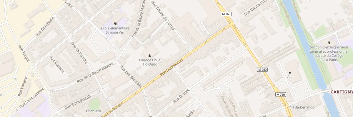 Plan du 133 Rue Daubenton à Roubaix