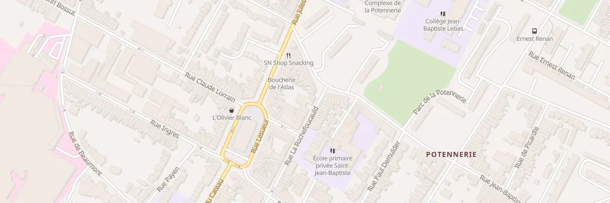 Plan du 6 Rue la Rochefoucauld à Roubaix