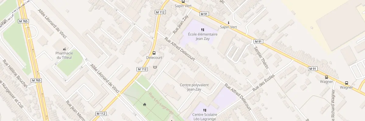 Plan du 16 Rue Alfred Delecourt à Wattrelos