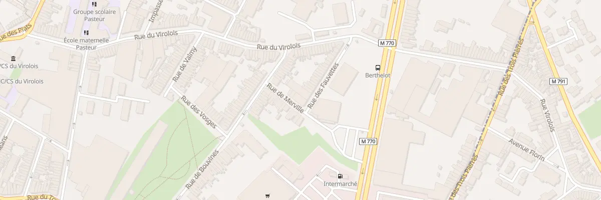 Plan du 1 Rue de Merville à Tourcoing