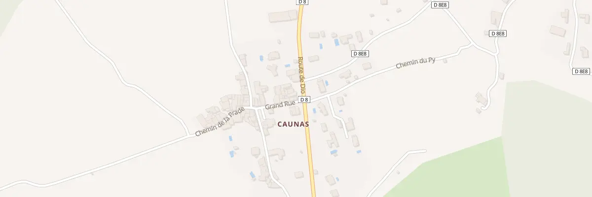 Plan du 5372 Caunas à Lunas-les-Châteaux