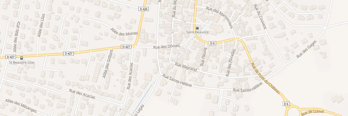 Plan du 3 Rue Mayrand à Saint-Beauzire
