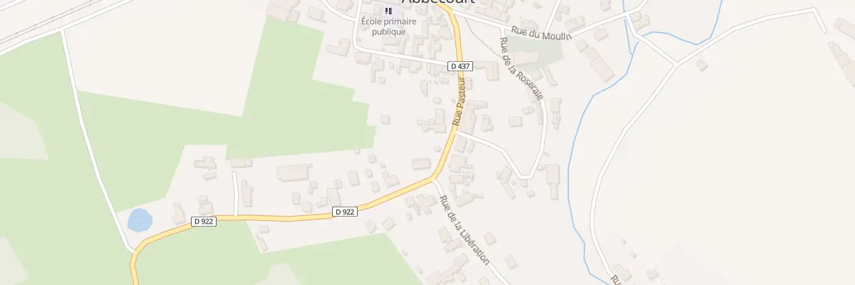 Plan du 20 Rue Pasteur à Abbécourt