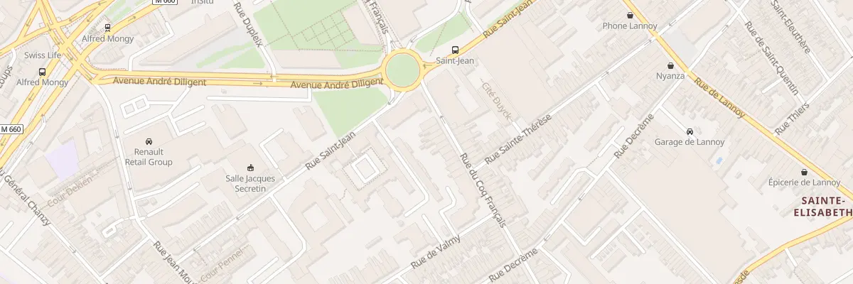 Plan du 108 Rue du Coq Français à Roubaix