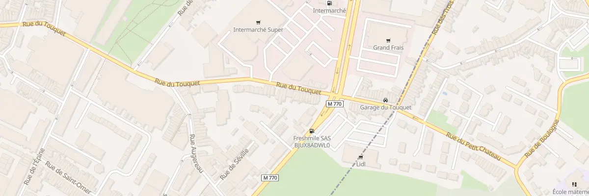 Plan du 206 Rue du Touquet à Tourcoing