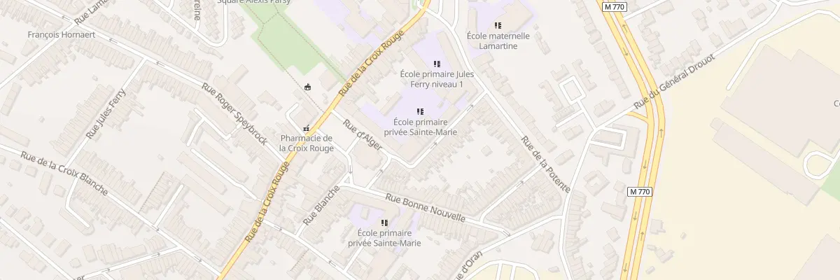 Plan du 9 Rue d’ alger à Tourcoing