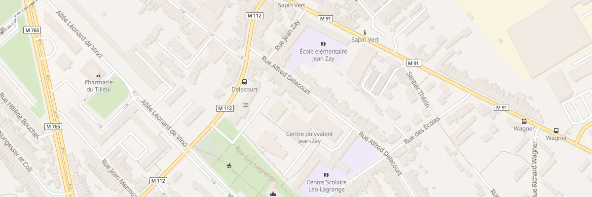 Plan du 20 Rue Alfred Delecourt à Wattrelos