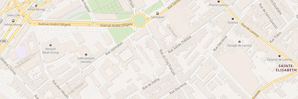 Plan du 112 Rue du Coq Français à Roubaix