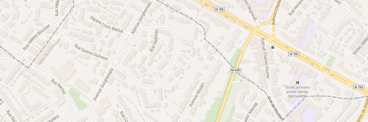Plan du 60 Rue Vedrines à Hem