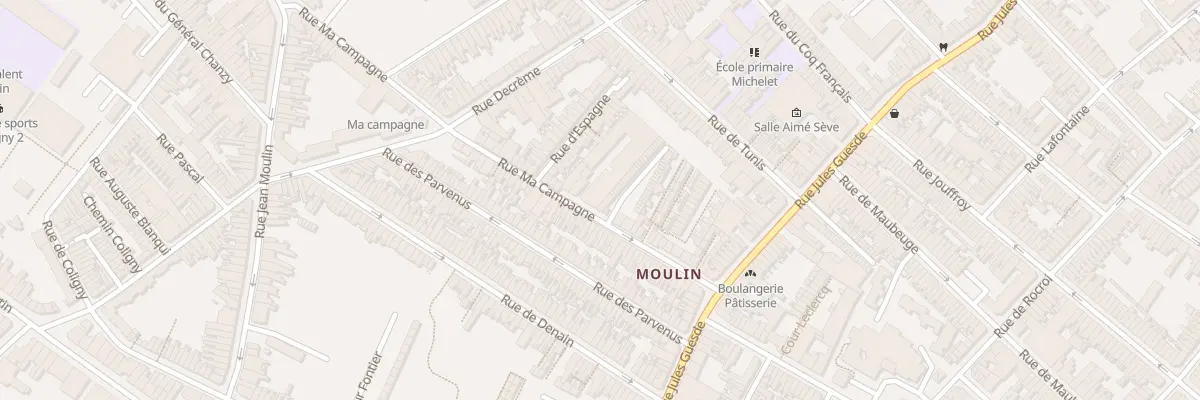 Plan du 77 Rue ma Campagne à Roubaix